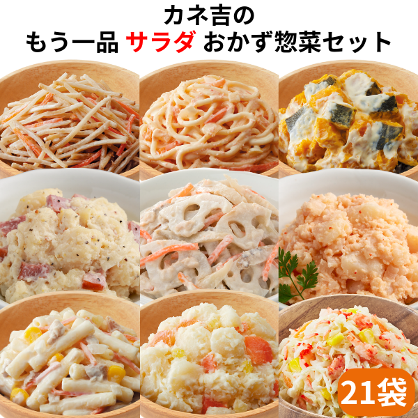 カネ吉のもう一品【サラダ】おかず惣菜セット(21袋)